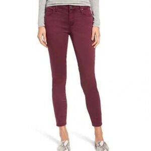 Kut From The Kloth Donna Ankle Skinny Jeans Size 6 Burgundy Casual Denim NWT‎